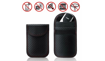Auto Schlüssel Signal Blocker Etui Brieftasche Etui Faraday Anhänger schlüssellos Diebstahl Blockierung Tasche