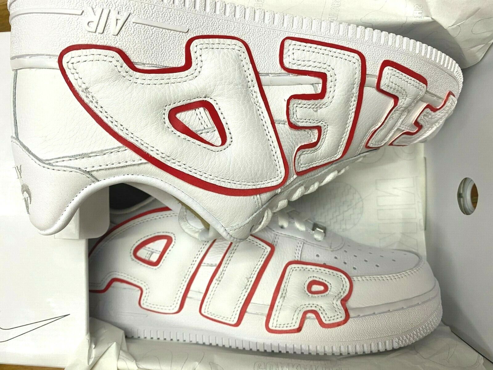 CPFM x Nike Air Force 1 By You White/Red CK4746-991 Men Size US 9 NEW 🚚✅