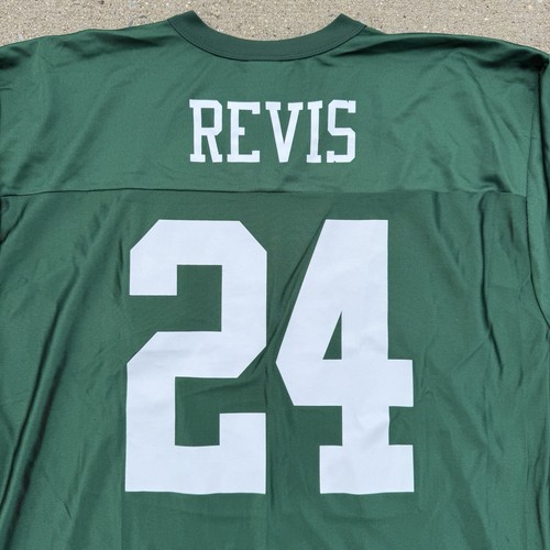 Y2K NFL Team Apparel New York Jets Darelle Revis #24 Jersey Men Large Green - Picture 5 of 12