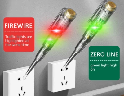 BARYA Spannung Strom Tester Schraubendreher Spannungsprüfer Elektrisch mit Batterie