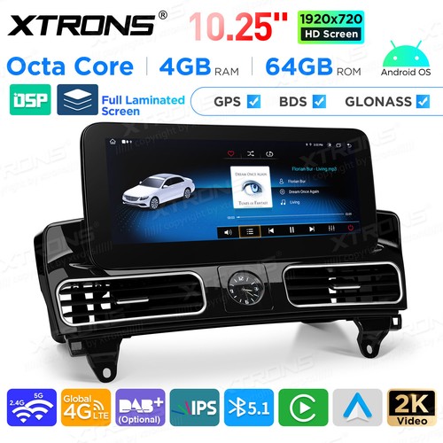 10.25" Android 14 Retrofit Car GPS Navi 4G 4+64GB For Benz M/GL Class W166 X166 - Picture 4 of 21
