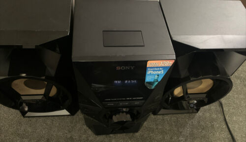 Sony MHCEC619iP Home Audio System Stereo CD iPhone iPod 8-pin Dock USB MP3 EQ - Picture 1 of 10