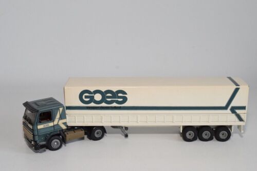 B19 1:50 TEKNO SCANIA 142H 142 H TRUCK WITH TRAILER GOES VLEUTEN EXC. COND. - Picture 1 of 14