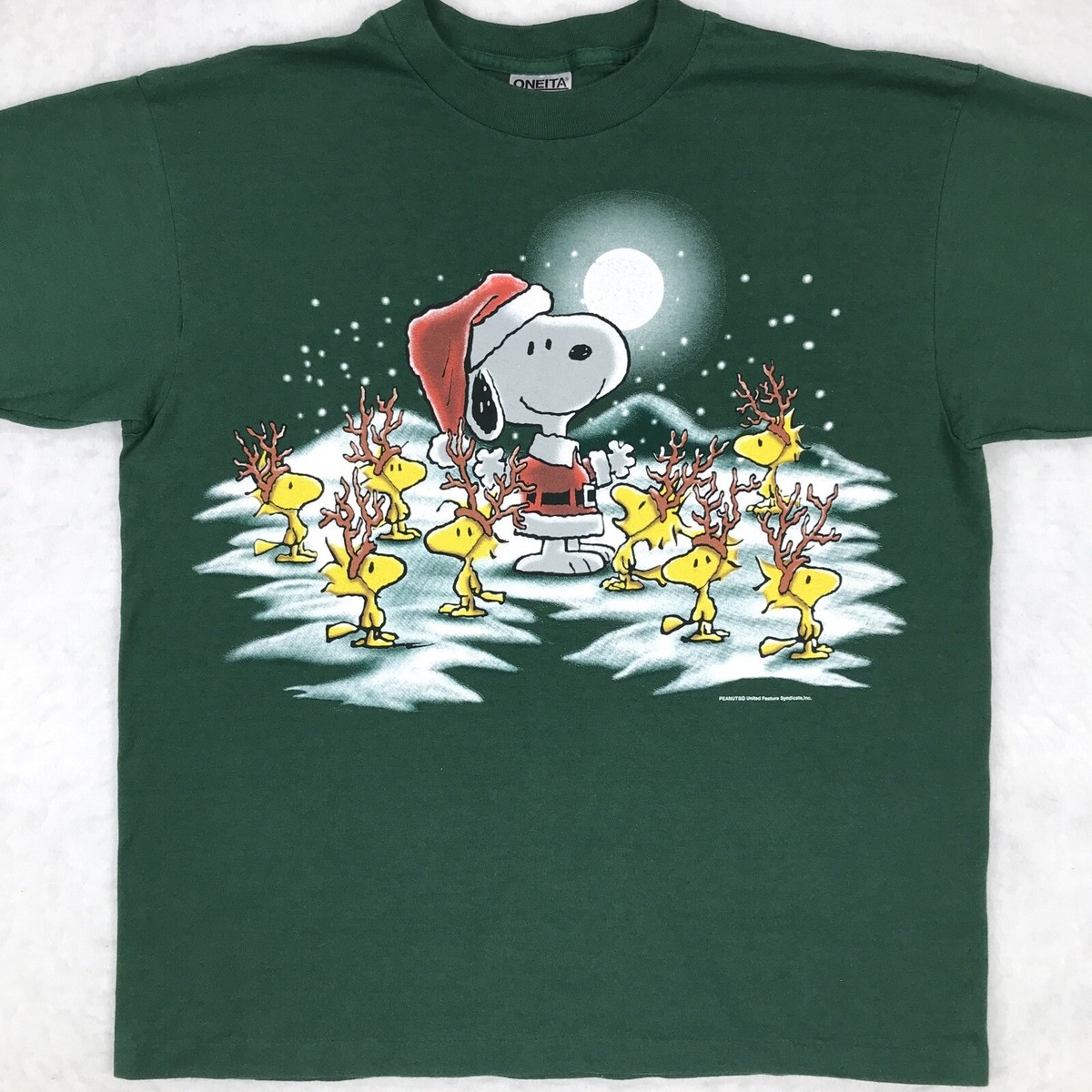 vintage 90s SNOOPY SANTA CLAUS DOUBLE-SIDED T-Shirt LARGE single stitch peanuts | eBay vintage 90s SNOOPY SANTA CLAUS DOUBLE-SIDED T-Shirt LARGE single stitch peanuts | eBay