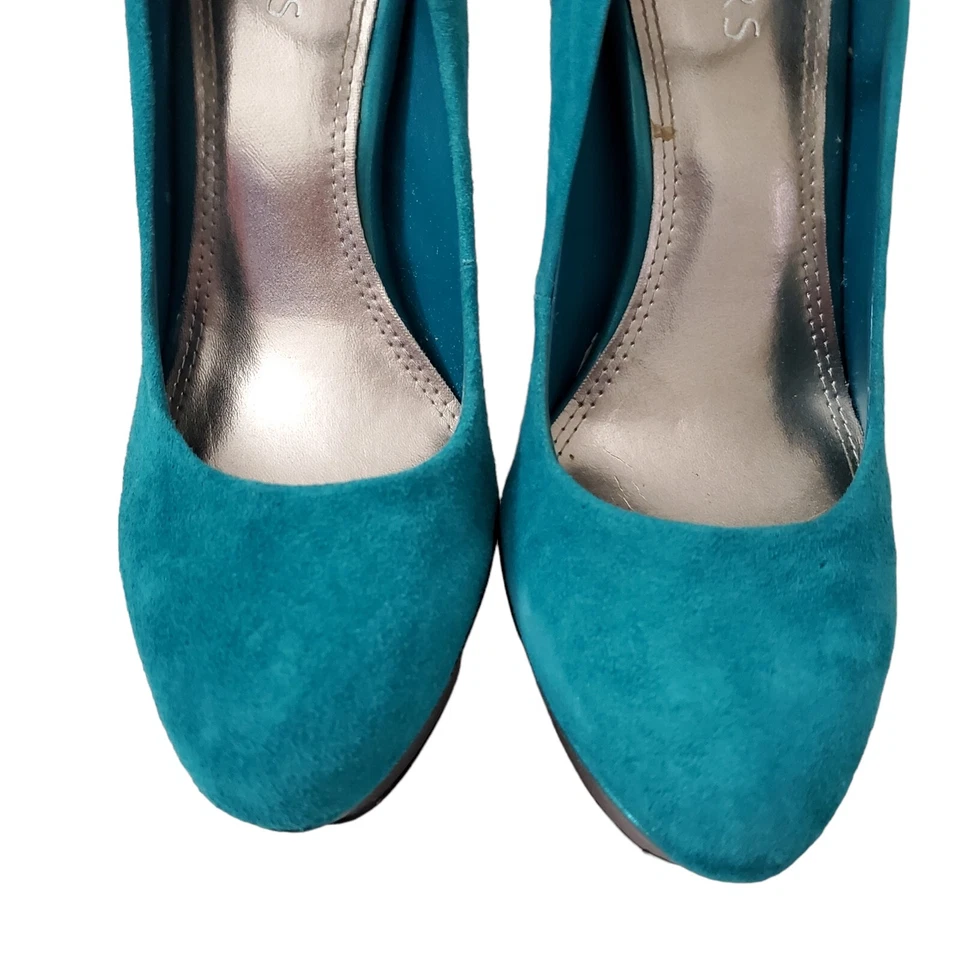 Туфли на шпильках Bakers Pump Heels 6.5 Teal Tandy искусственная замша лакированная кожа платформа - Изображение 3 из 4