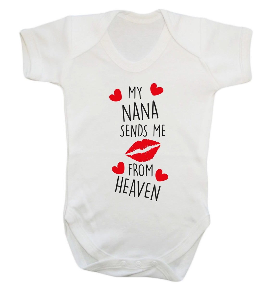 nana様 Nana sends kisses from heaven, baby vest grand daughter grandson