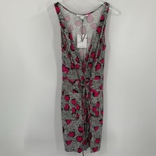 DVF Diane von Furstenberg Oblixe Cheetah Island Dhalia shift dress pink new 6