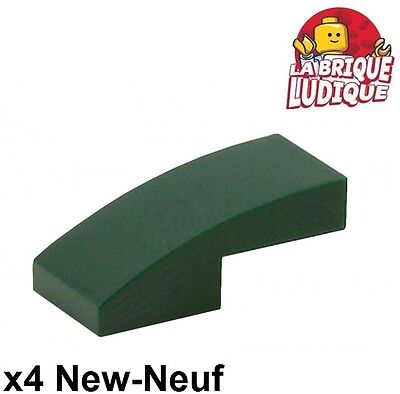 Brick Curved 1x2 Slope NEUF NEW olive green 4 x LEGO 11477 Brique Courbée 