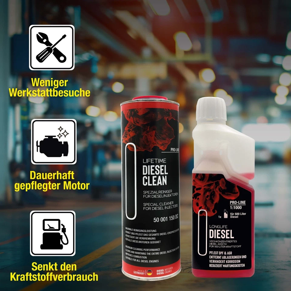 LIFETIME Diesel Additiv | Injektor & System Reinigungs-Kur für 11 Tanks | 1500ml - Bild 4 von 4