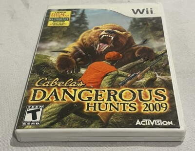 Cabela's Dangerous Hunts 2009 (Nintendo Wii, 2008) w/ Manual! Tested