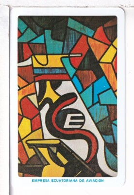 Single Airline Playing Card ''Ecuatoriana, EAA 103 A'' Chan/Mertens #, Stand, 1980