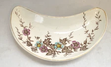 Vintage Ridgways Balmoral England Porcelain Floral Print Bone Dish PY 1531