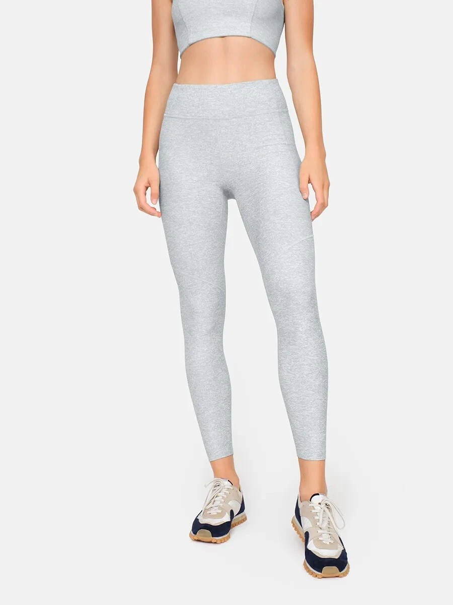 Outdoor Voices Warmup Leggings 7/8 Crop Length Pocket Dove Grey