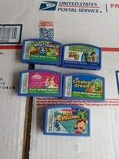 Leap Frog Leapster Game Cartridges Word Chasers, Toy Story 3, Disney Bundle