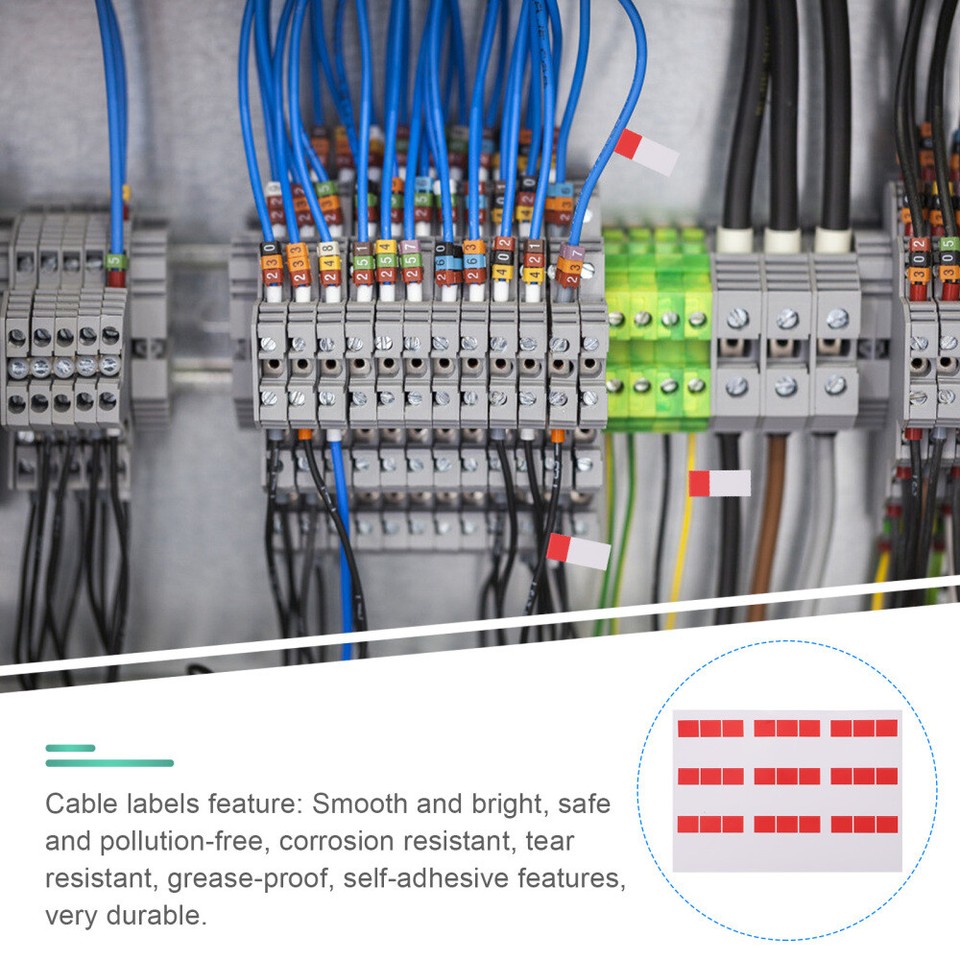 5 Pcs Wire Labels Clear Stickers Printable Greaseproof Cable eBay