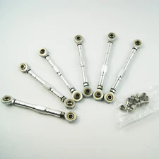 Front Rear Suspension Tie Rod Steering Pull Rod for LOSI 5IVE-T Rovan LT 1/5 