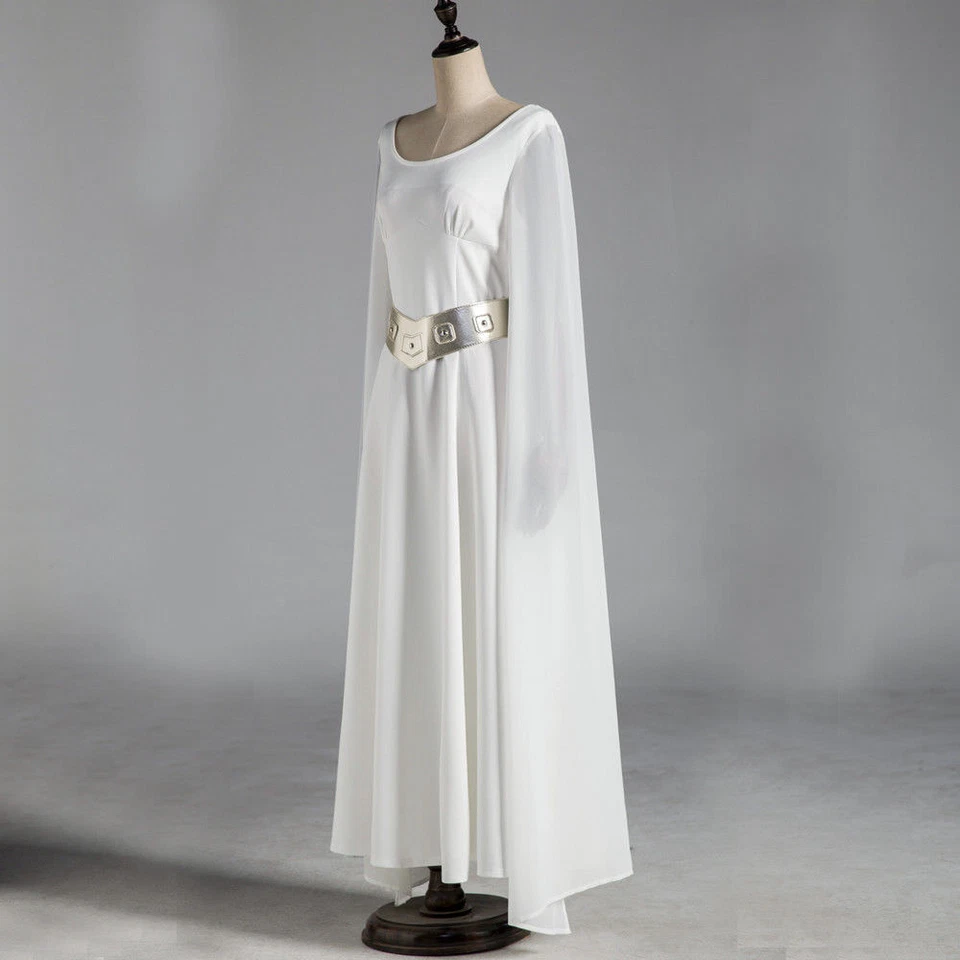 Star Wars Princesa Leia Vestido Elegante Conjunto Juegos con disfraces Disfraz Hecho a Medida Foto 3 de 4