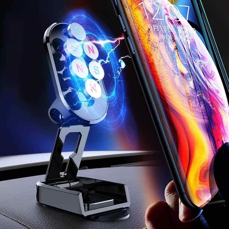 Foldable Dashboard Mount Bracket Magnetic Car Phone Holder Stand Strong UK Stock - Image 4 of 4