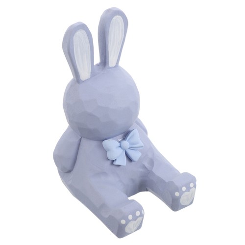 Wooden Rabbit Phone Holder: Decorative Bunny Desk Stand for Smartphones Cute - 第 1/12 張圖片