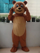 Teddy Bear Mascot Costume Halloween Cosplay Party Fancy Dress Adults Parade Suit