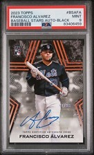 2023 Topps Baseball Francisco Alvarez Stars Black RC Auto SP /99 PSA 9 Mets