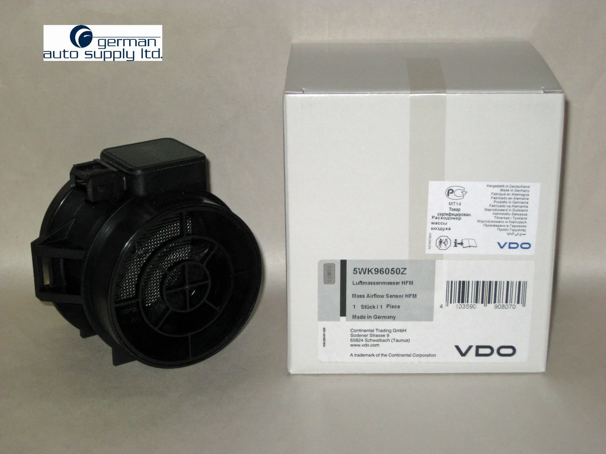 BMW Air Mass Sensor - SIEMENS, VDO # 5WK96050Z - BMW # 13621432356 
