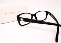 Versace 3207 5131 Optical Frames Eyeglasses Black Silver Glitter 54 Mm on sale Versace 3207 5131 Optical Frames Eyeglasses Black Silver Glitter 54 Mm on sale