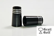 GRAIL GOLF NEW ULTRA-PREM BLACK IRON FERRULES .355 1" .560OD 3 CHROME RINGS LOT