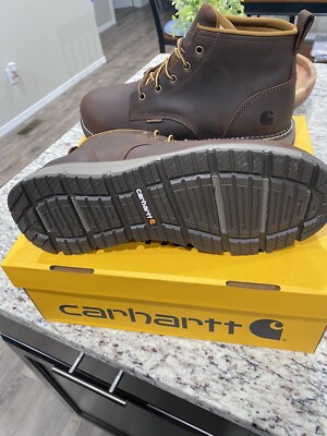 Carhart Millbrook waterproof 5 inch steel toe wedge work boot brown
