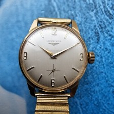Orologio da polso uomo Longines vintage oro massiccio 9 kt carica manuale cal 370