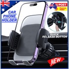 Car Phone Holder Mount Vent Grip Lock System 360° Rotation For iPhone Samsung