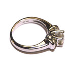GIA 14k white gold 1.29ct VS2 M diamond round engagement ring Natural 5.6g 6 — photo 6