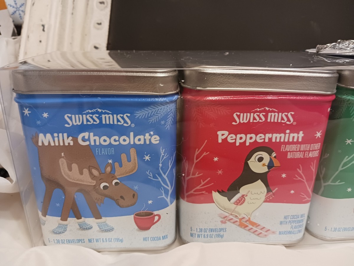 NEW 2024 Swiss Miss Hot Cocoa Christmas Variety 4 Tins - Chocolate