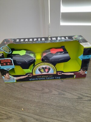 Sharper Image Electronic Laser Tag, Black Series, 2 Player Set, New in Box
