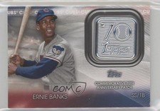 2021 Topps 70th Anniversary Manufactured Logo Ernie Banks #70LP-EB Patch HOF 0l2