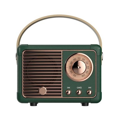 Dosmix Retro Green Bluetooth Speaker Vintage Style Mini Wireless