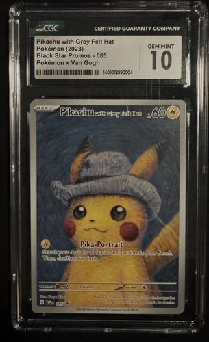 CGC 10 Van Gogh Pikachu with Grey Felt Hat SVP 085 Promo Pokemon GEM MINT