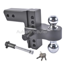 18500lbs Adjustable Trailer Hitch 2.5 Receiver 6 Droprise 2 2-516 Balls