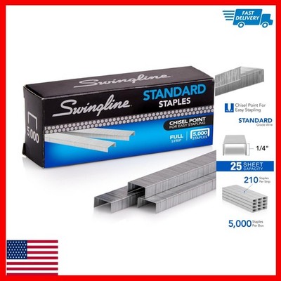 Swingline Standard Staples for Desktop Staplers, 5000 Count, Reliable