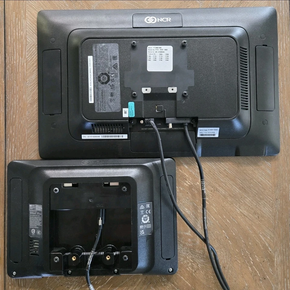 Sistema POS Doble Pantalla Táctil NCR CX7 Windows 10 Pro Pro Probado Funciona Limpio Foto 2 de 4