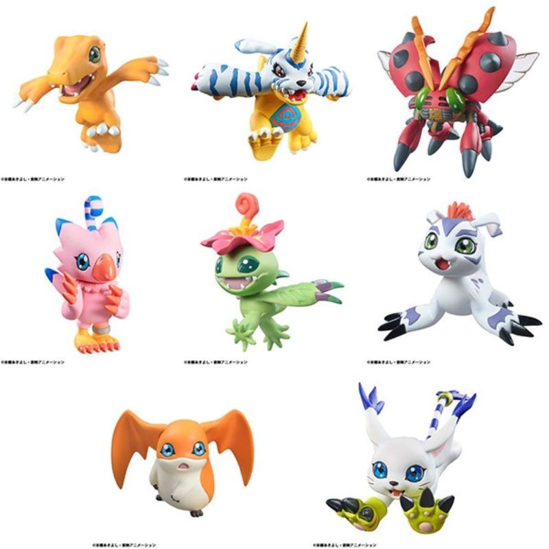 Digimon Adventure DigiColle! Mix Figure 8Pack Box JAPAN OFFICIAL