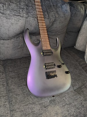 Ibanez RGA42EX-BAM Black Aurora Burst Matte Electric Guitar with Soft Case