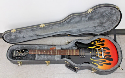 Epiphone Special Model SJ03091021 Black w/ Flames in Hard Case (Preowned)