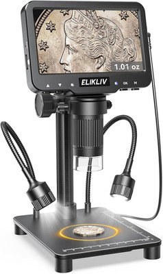 Microscope with Weighing Scale, Digital Magnifier for Error Coins, Jewelry Magni