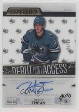 2023 Credentials Debut Ticket Access Acetate 83/99 Henry Thrun #DTA-HT Auto 1q9a