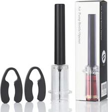 Wine Air Pressure Pump Bottle Opener Set,Simple Wine Pump Cork Remover Corkscrew