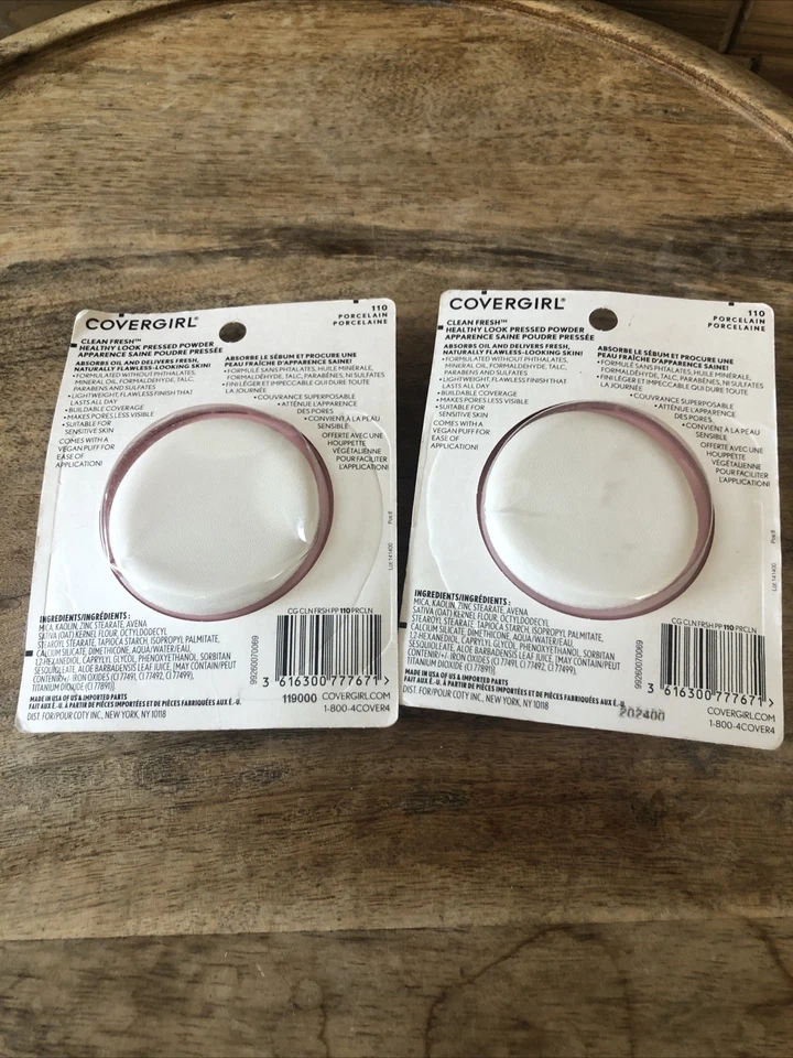 (2) Covergirl Clean Fresh Healthy Look Pressed Facial Powder Porcelain 110 - Image 3 of 4