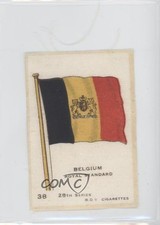 1918 BDV Flags of the World Silks 28th Series Tobacco Belgium #38 a8x