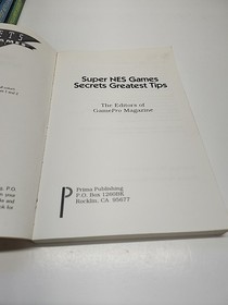 SNES Super NES Games Secrets Vol 1 2 & Greatest Tips Book Lot of 3 Prima Books