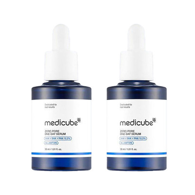 MEDICUBE] Zero Pore One Day Serum Double Set - 30ml x 2pcs (2025